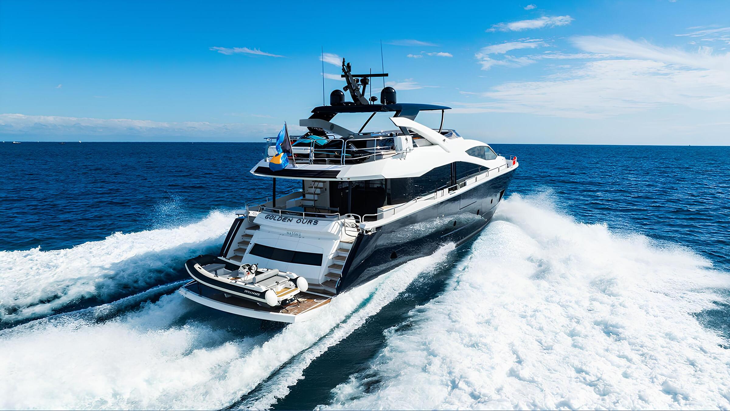 Экстерьер Sunseeker 86 Yacht 2019 MY GOLDEN OURS/Exterior Sunseeker 86 Yacht 2019 MY GOLDEN OURS