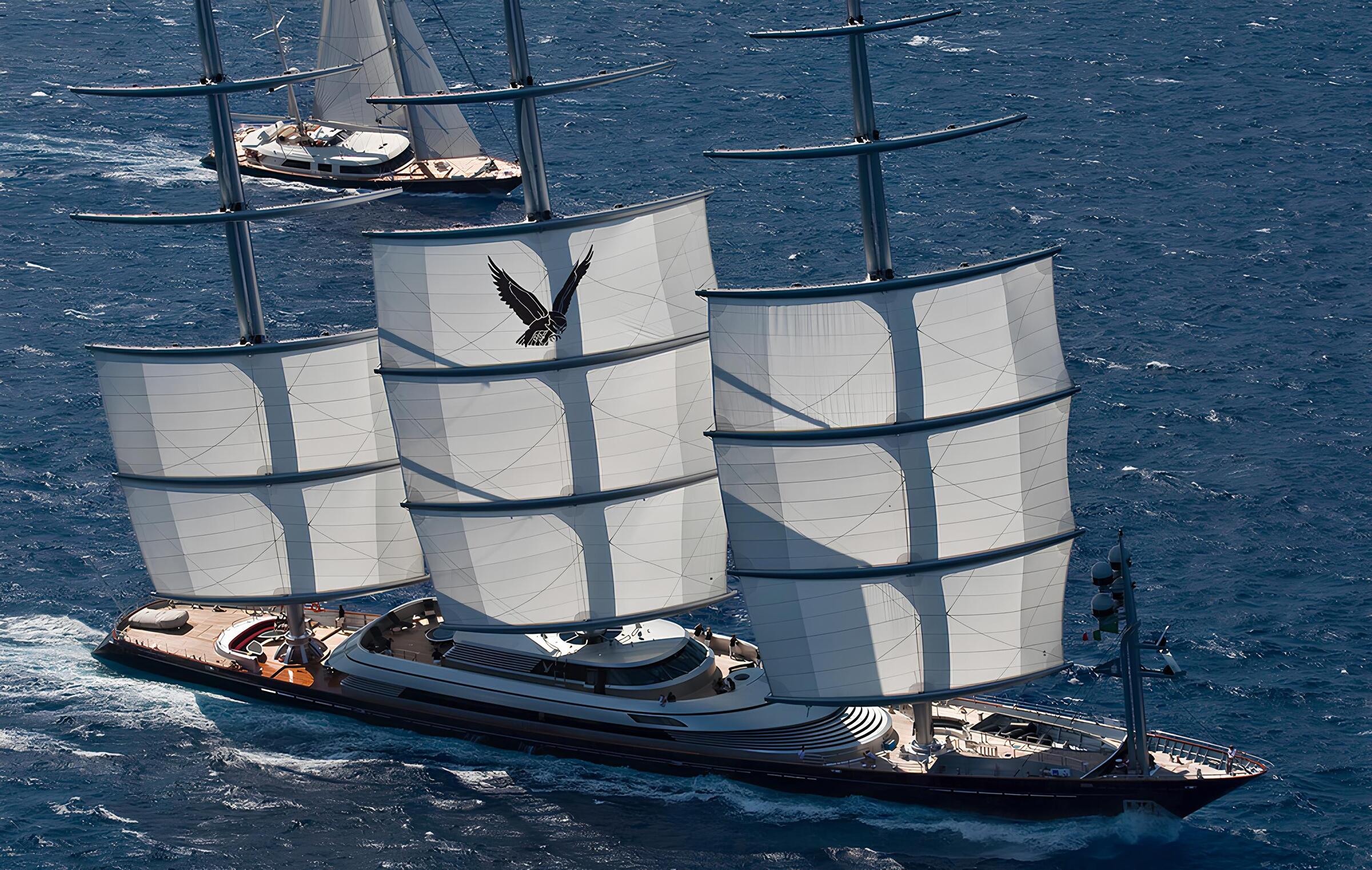 Экстерьер Perini Navi 2006 M/S MALTESE FALCON/Exterior Perini Navi 2006 M/S MALTESE FALCON