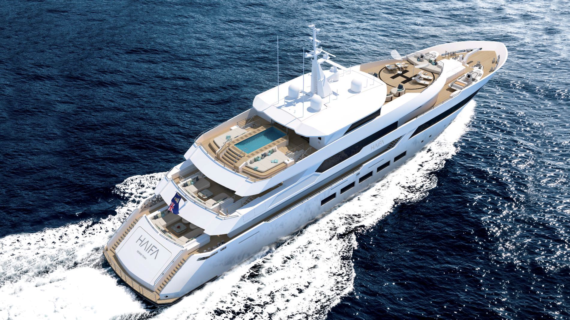 Экстерьер Aegean Yacht 66M Trideck/Exterior Aegean Yacht 66M Trideck