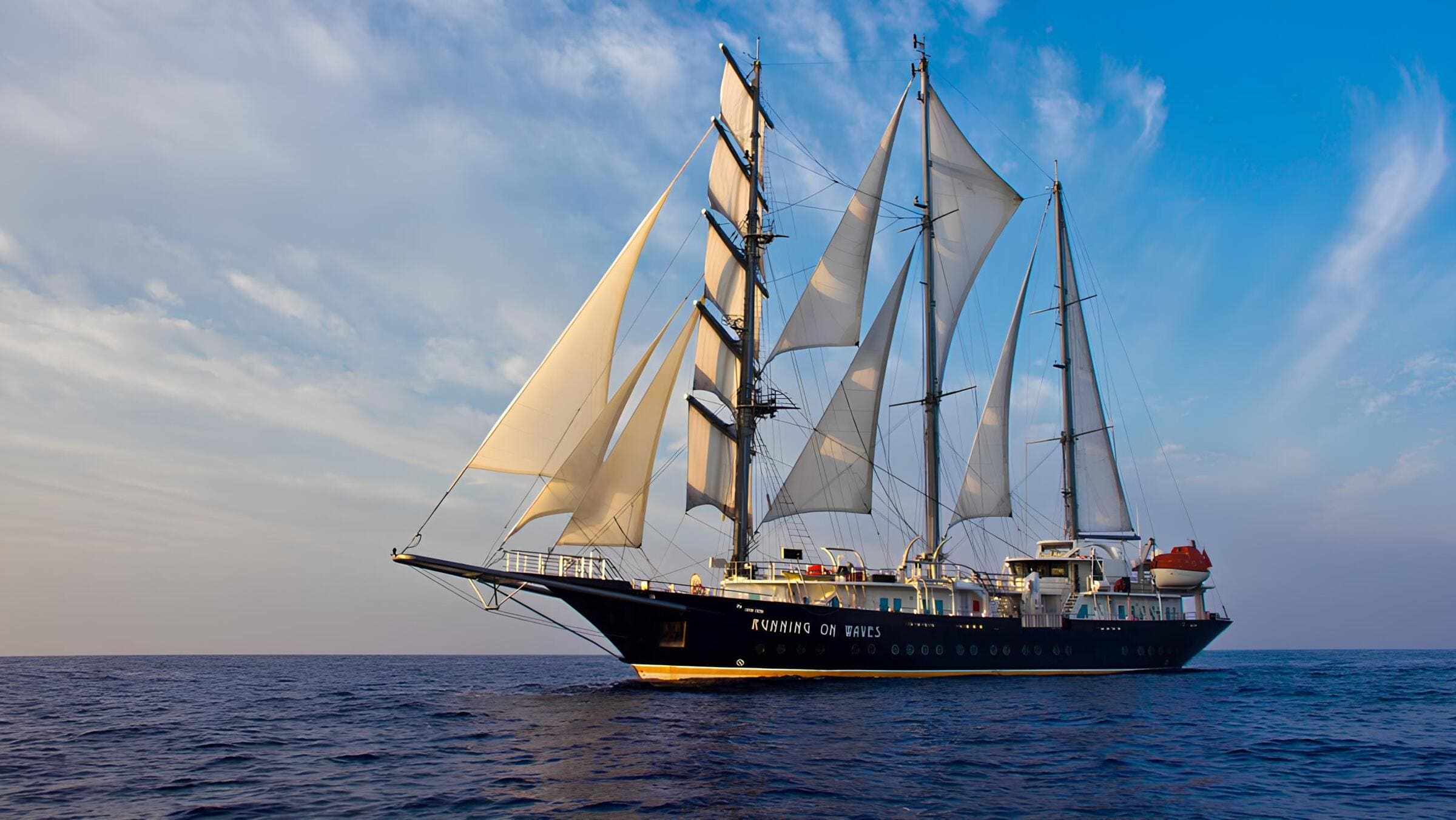 Экстерьер Segel Masten Yachten 64М 2011 RUNNING ON WAVES/Exterior Segel Masten Yachten 64М 2011 RUNNING ON WAVES