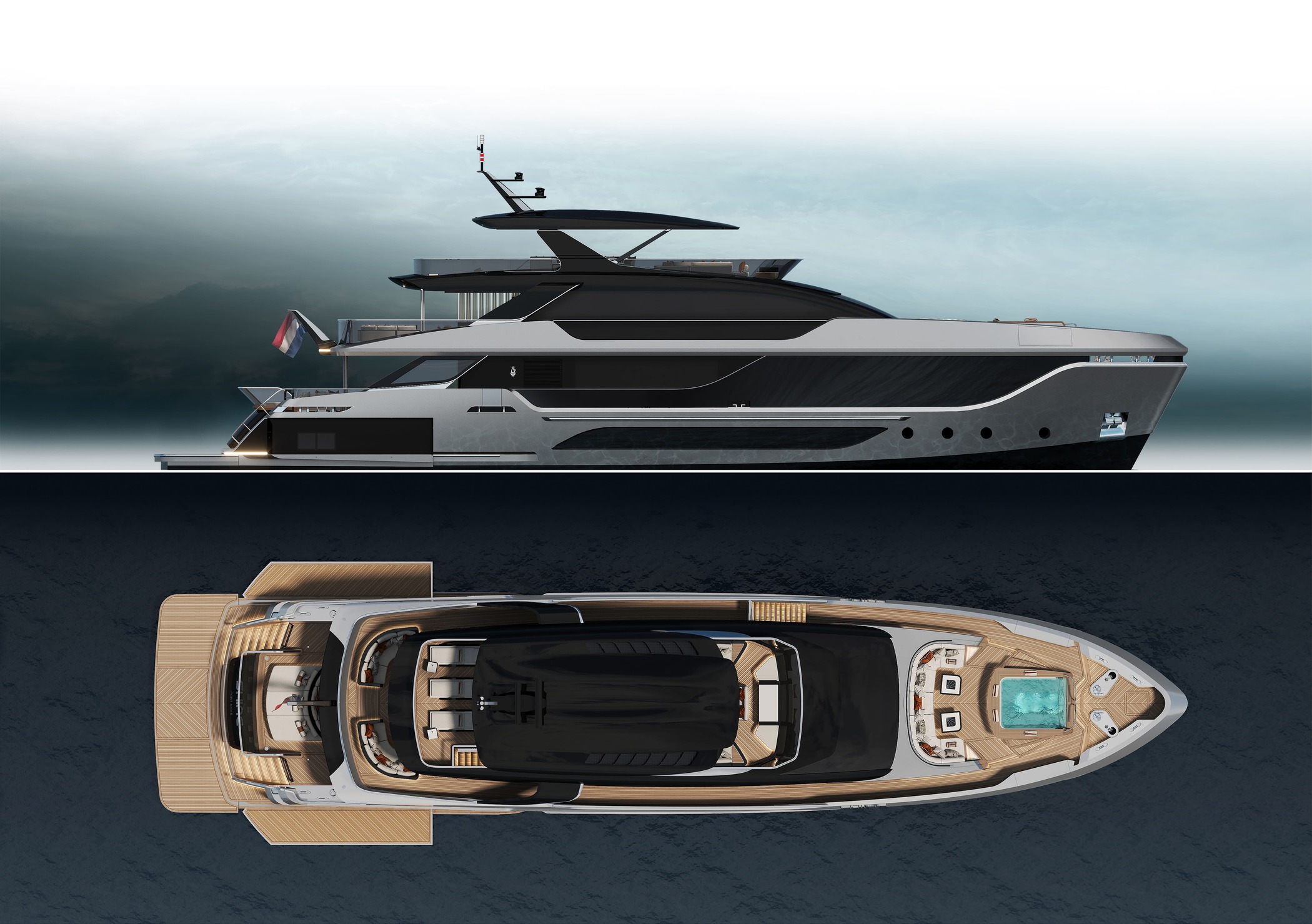 Экстерьер Van der Valk 40m PROJECT EVO New / Exterior Van der Valk 40m PROJECT EVO New