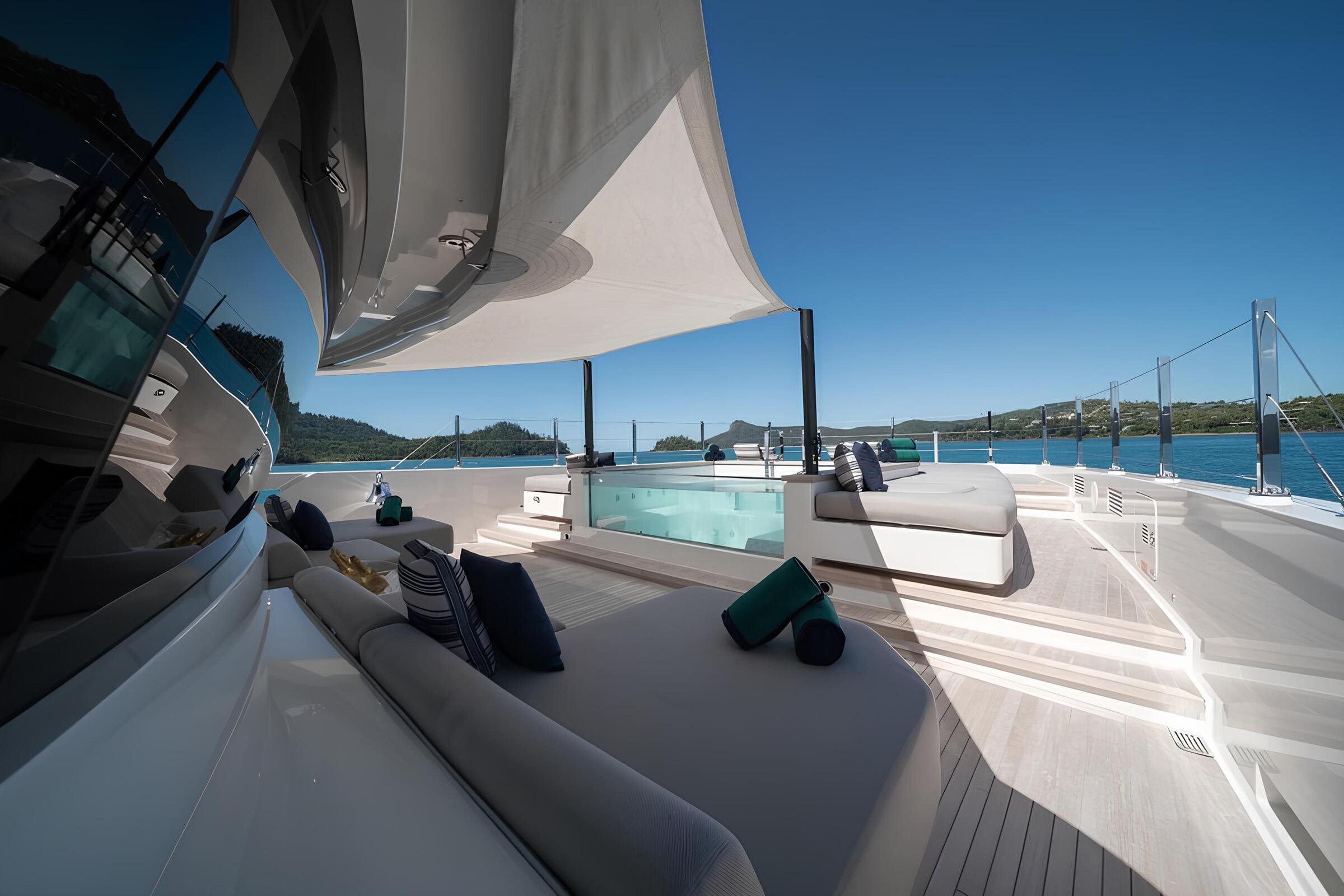 Джакузи на носу/Jacuzzi on the bow