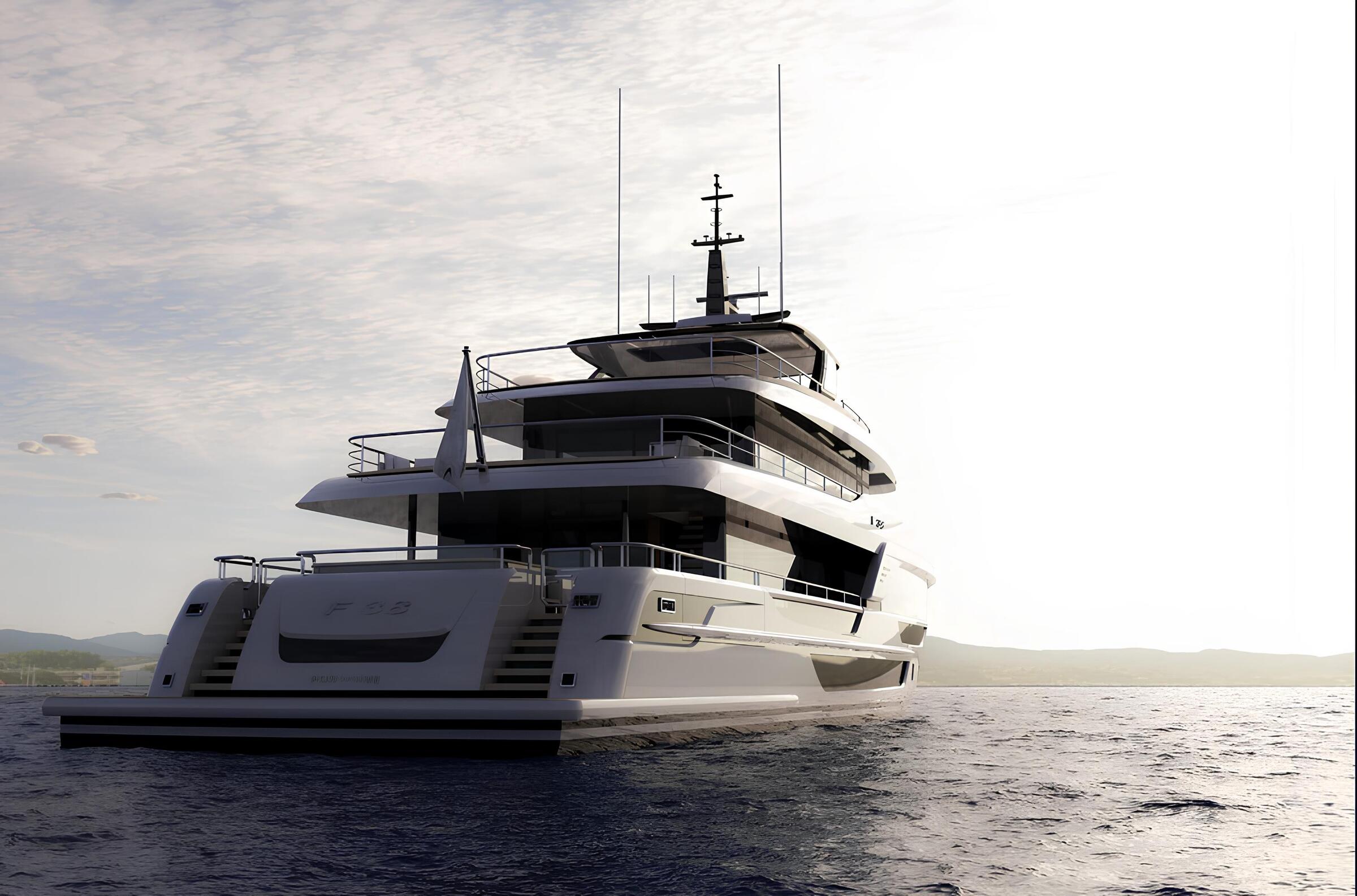 Экстерьер Falcon Yachts 38 MT 2027/Exterior Falcon Yachts 38 MT 2027