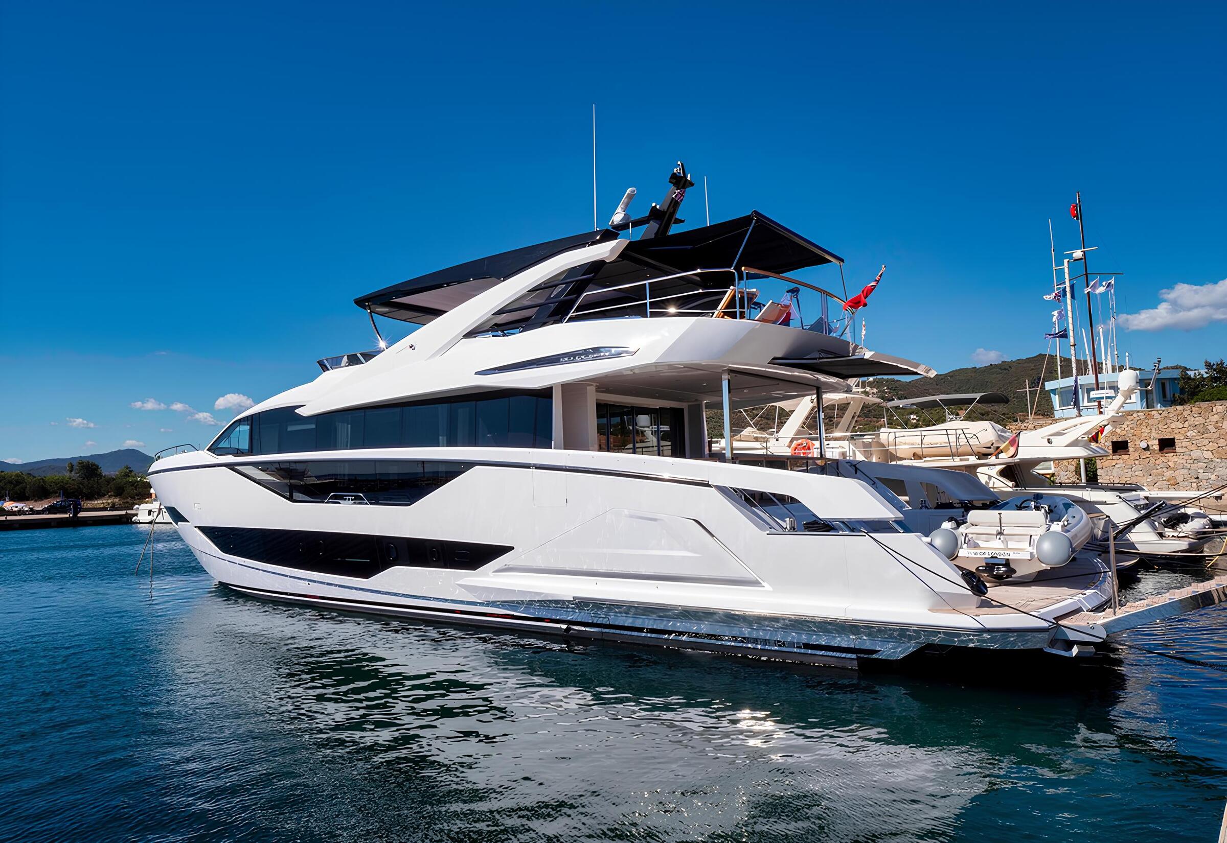 Экстерьер Sunseeker 90 Ocean 2023 MY W OF JERSEY/Exterior Sunseeker 90 Ocean 2023 MY W OF JERSEY