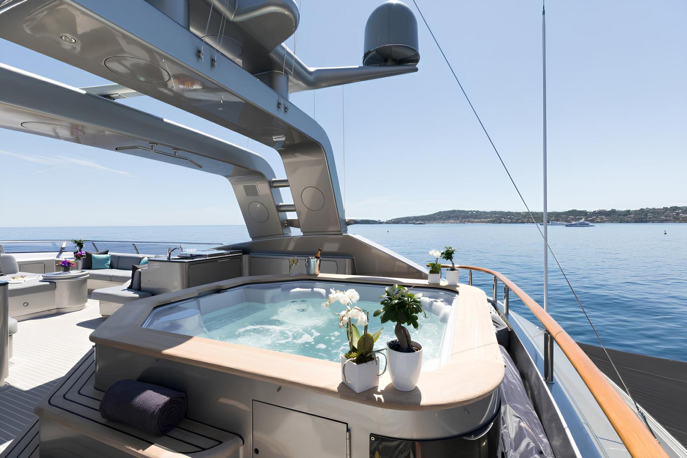 Джакузи на сандеке/Sundeck jacuzzi