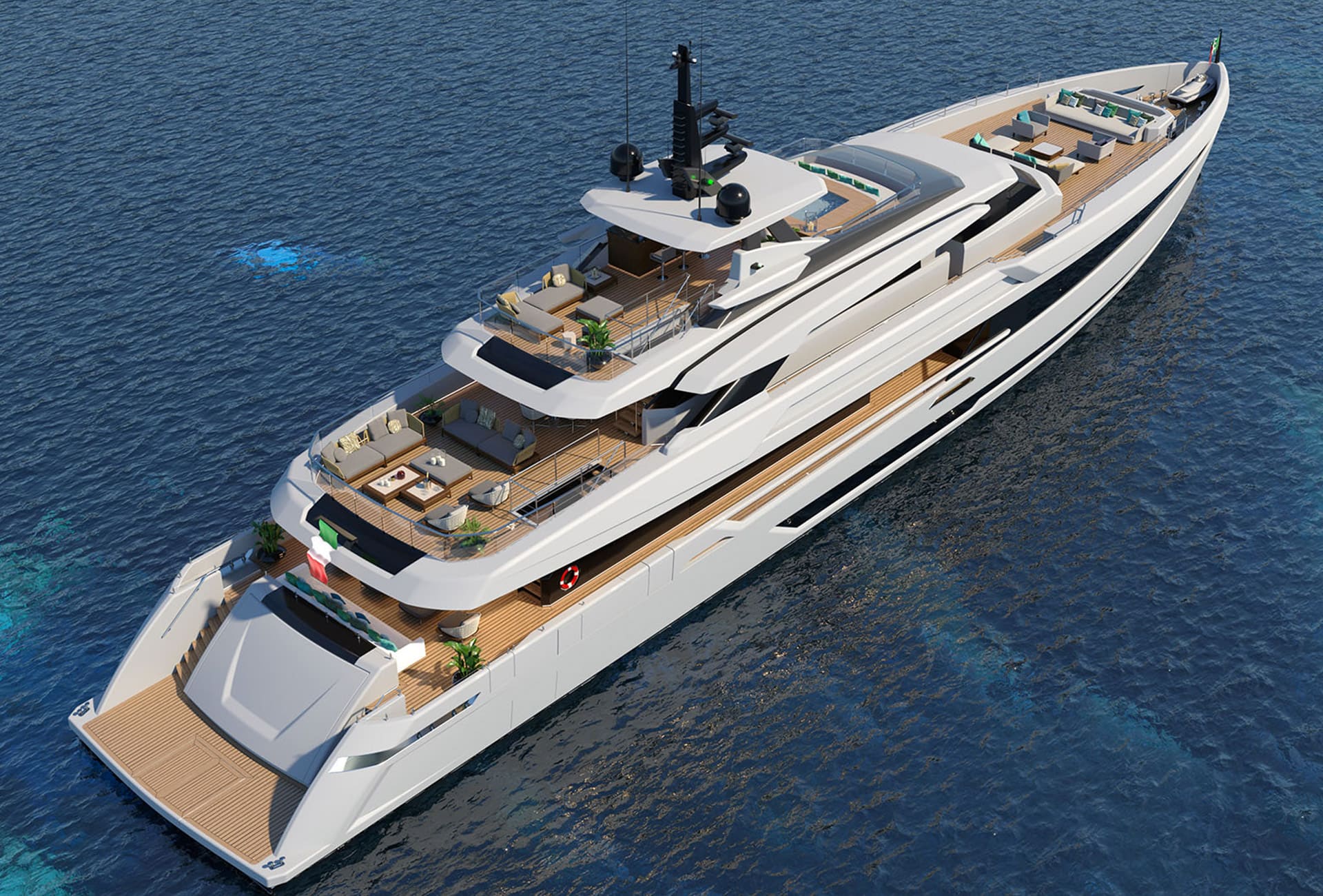 Экстерьер Columbus Yacht 50M Fly NEW/Exterior Columbus Yacht 50M Fly NEW