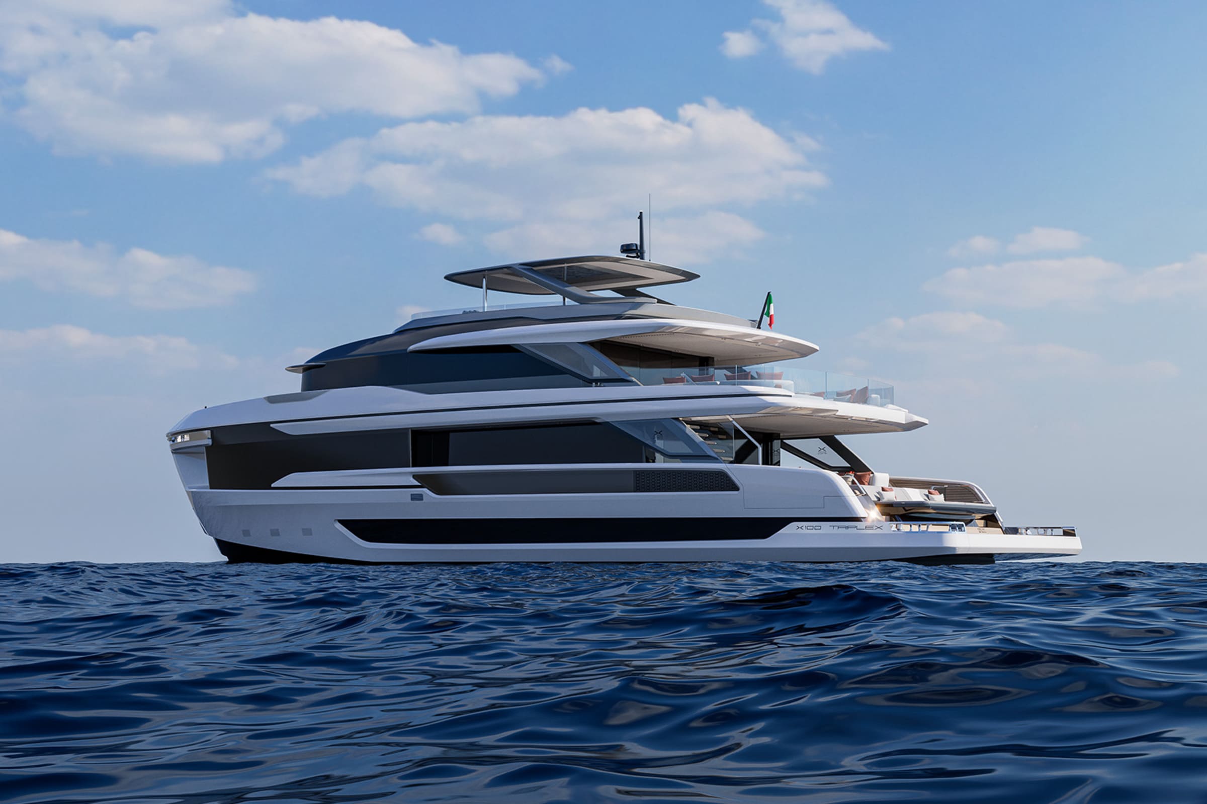 Экстерьер Extra Yachts X100 Triplex/Exterior Extra Yachts X100 Triplex