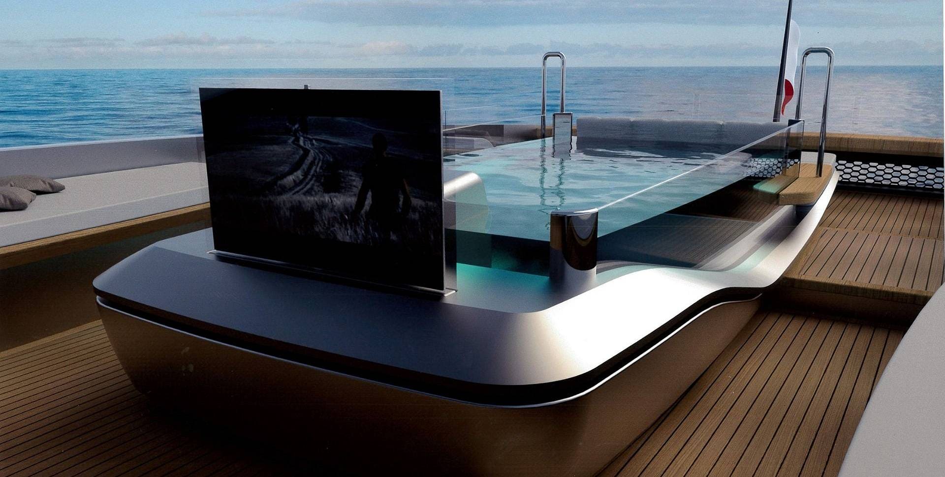 Джакузи на главной палубе/Jacuzzi on the main deck