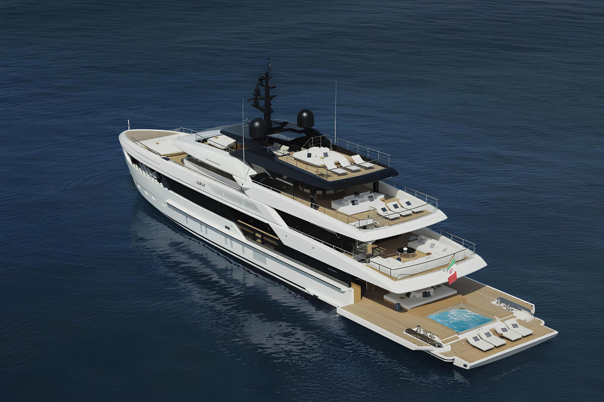 Экстерьер Sanlorenzo 50Steel 2024 MY ALMAX/Exterior Sanlorenzo 50Steel 2024 MY ALMAX