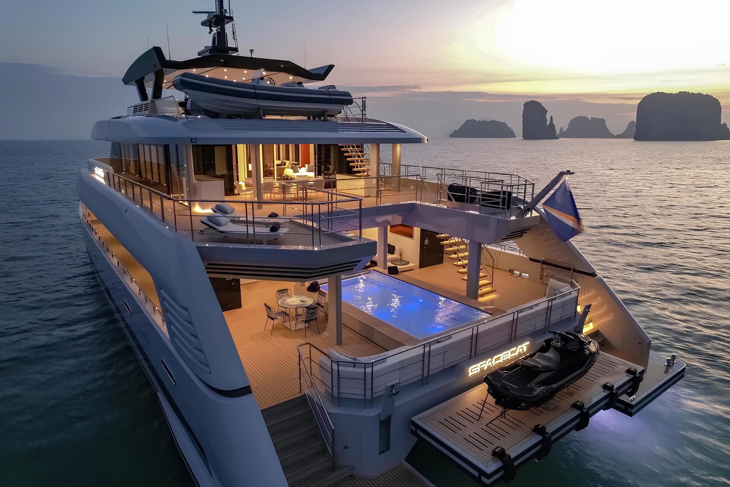 Экстерьер SilverYachts 36M 2022 CAT SPACECAT/Exterior SilverYachts 36M 2022 CAT SPACECAT