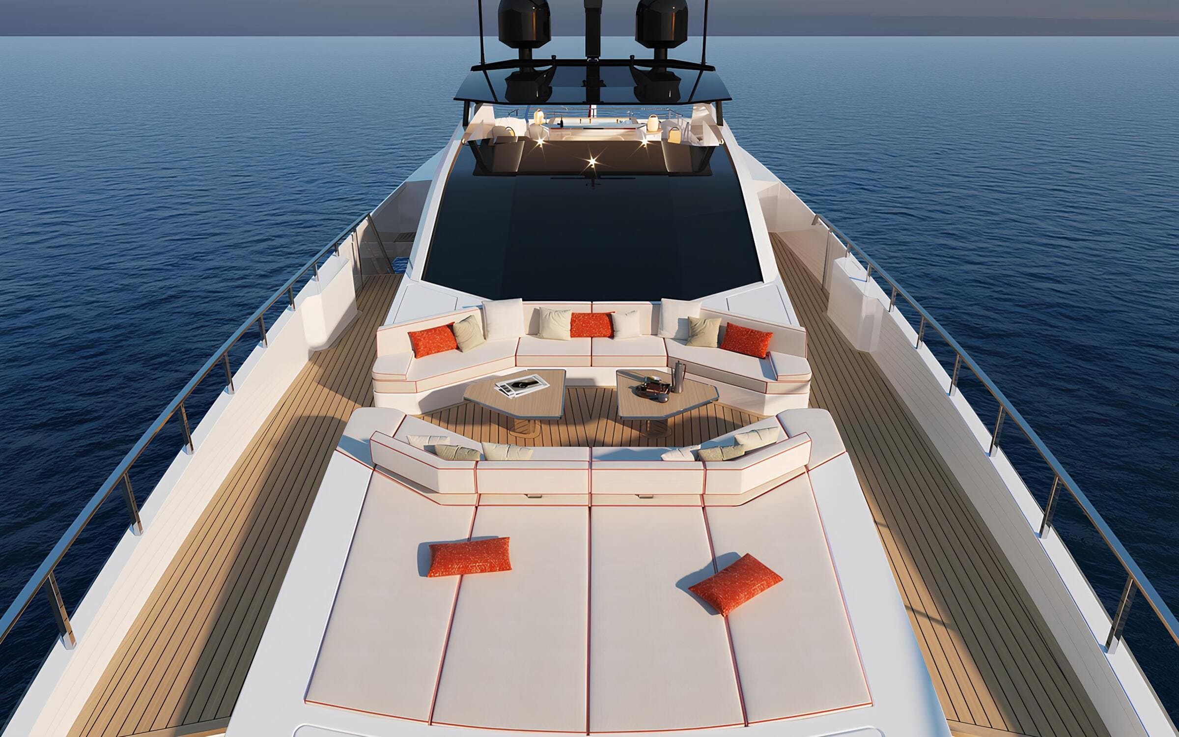 Зона отдыха на носу/Bow lounge area
