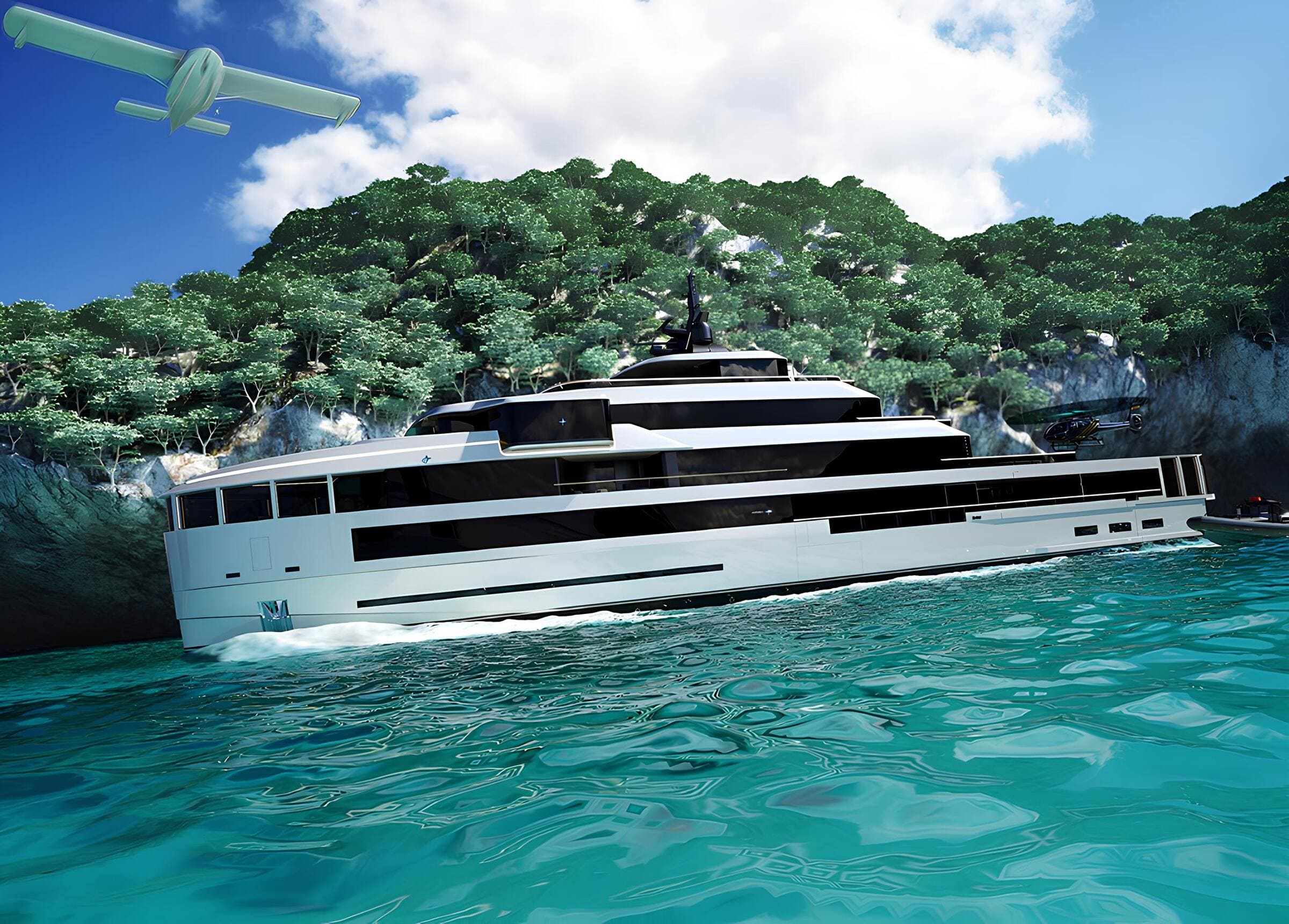 Экстерьер Admiral Yachts Explorer 70 2027/Exterior Admiral Yachts Explorer 70 2027