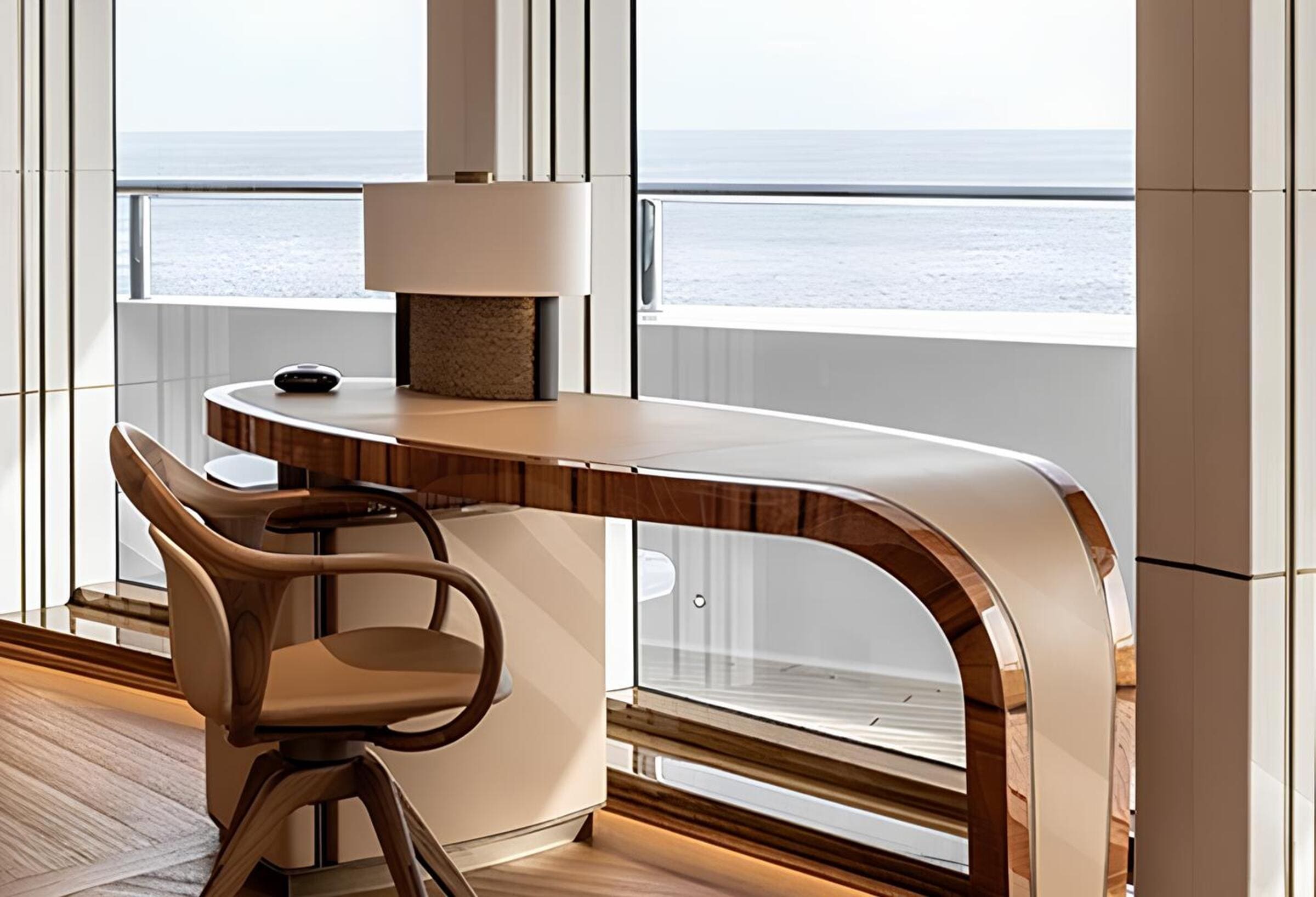 Кабинет в каюте владельца/Office in the master cabin