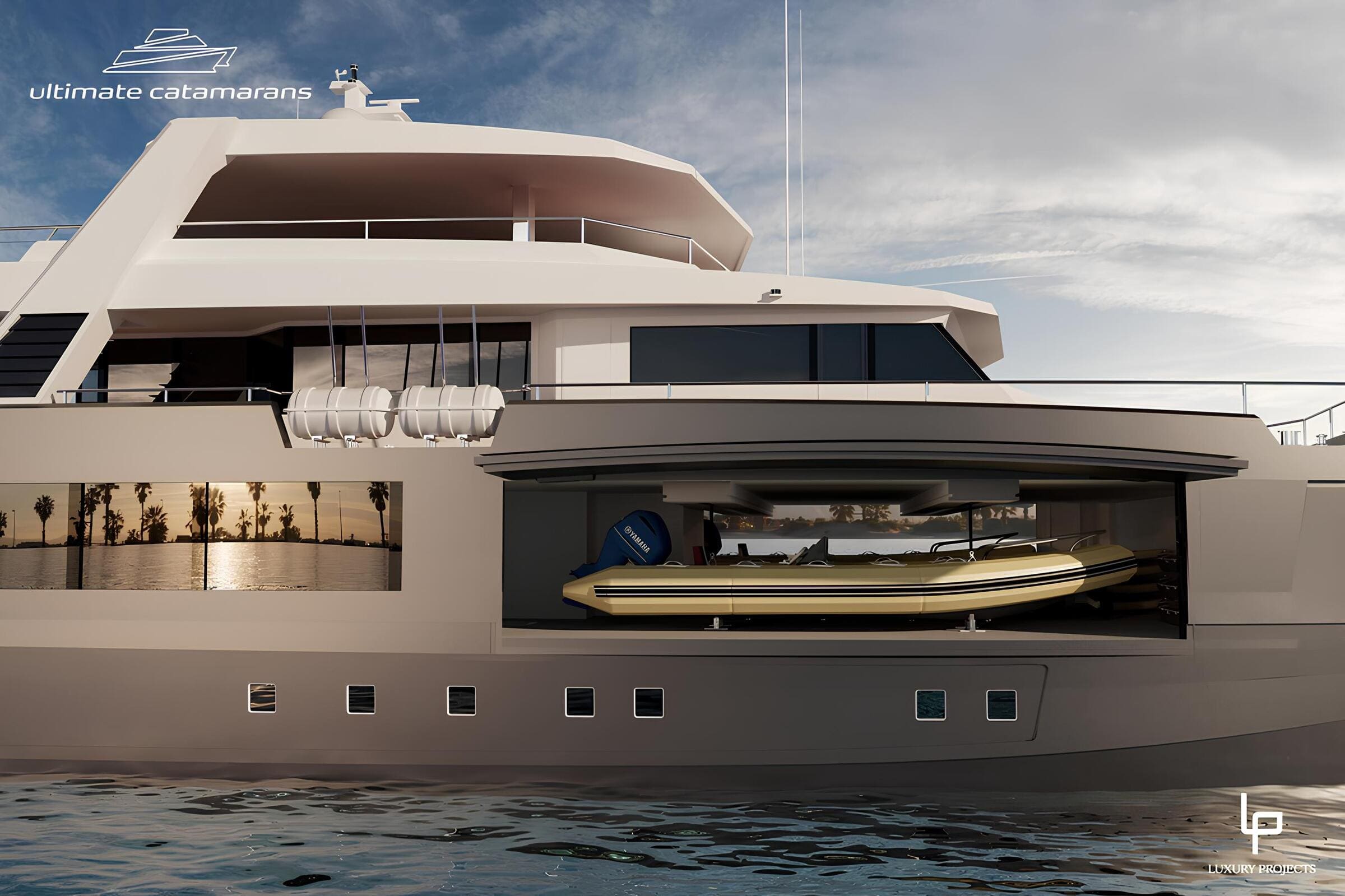 Экстерьер Ultimate Catamarans 150 Yacht Support 2027/Exterior Ultimate Catamarans 150 Yacht Support 2027