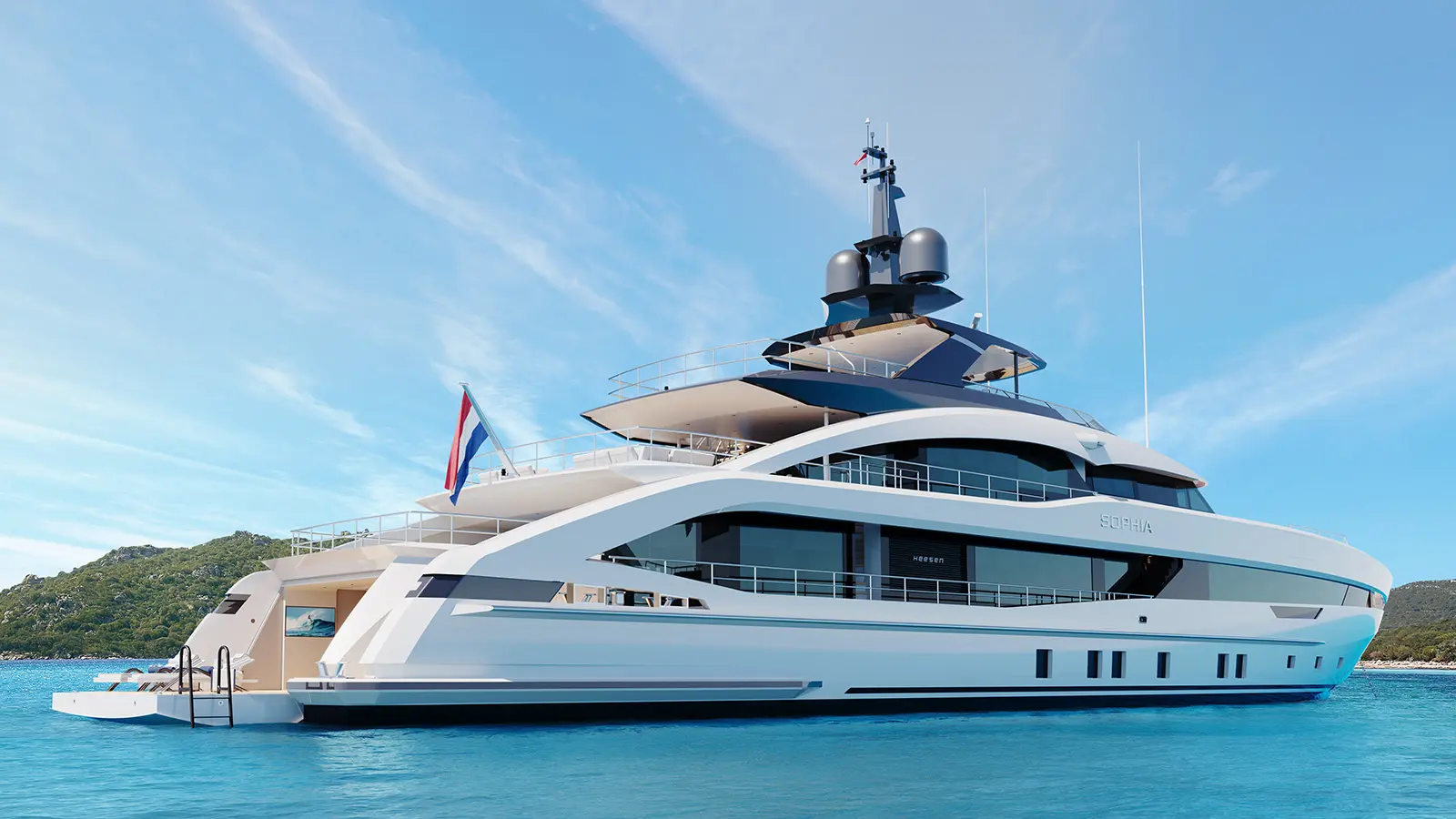 Экстерьер Heesen YN21150 2026 MY PROJECT SOPHIA/Exterior Heesen YN21150 2026 MY PROJECT SOPHIA