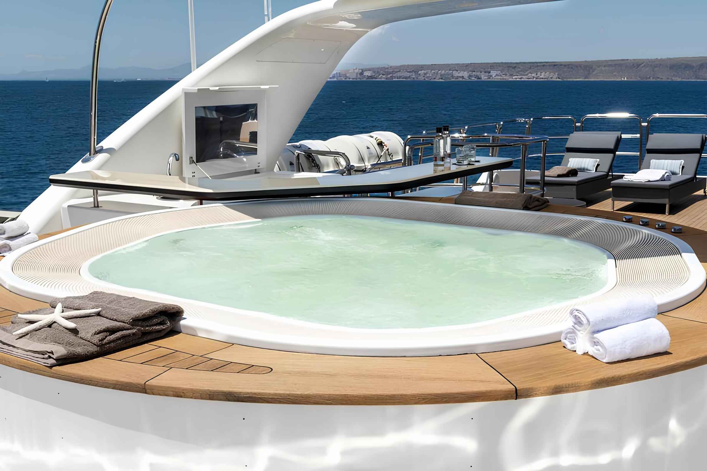 Джакузи на сандеке/Sundeck jacuzzi