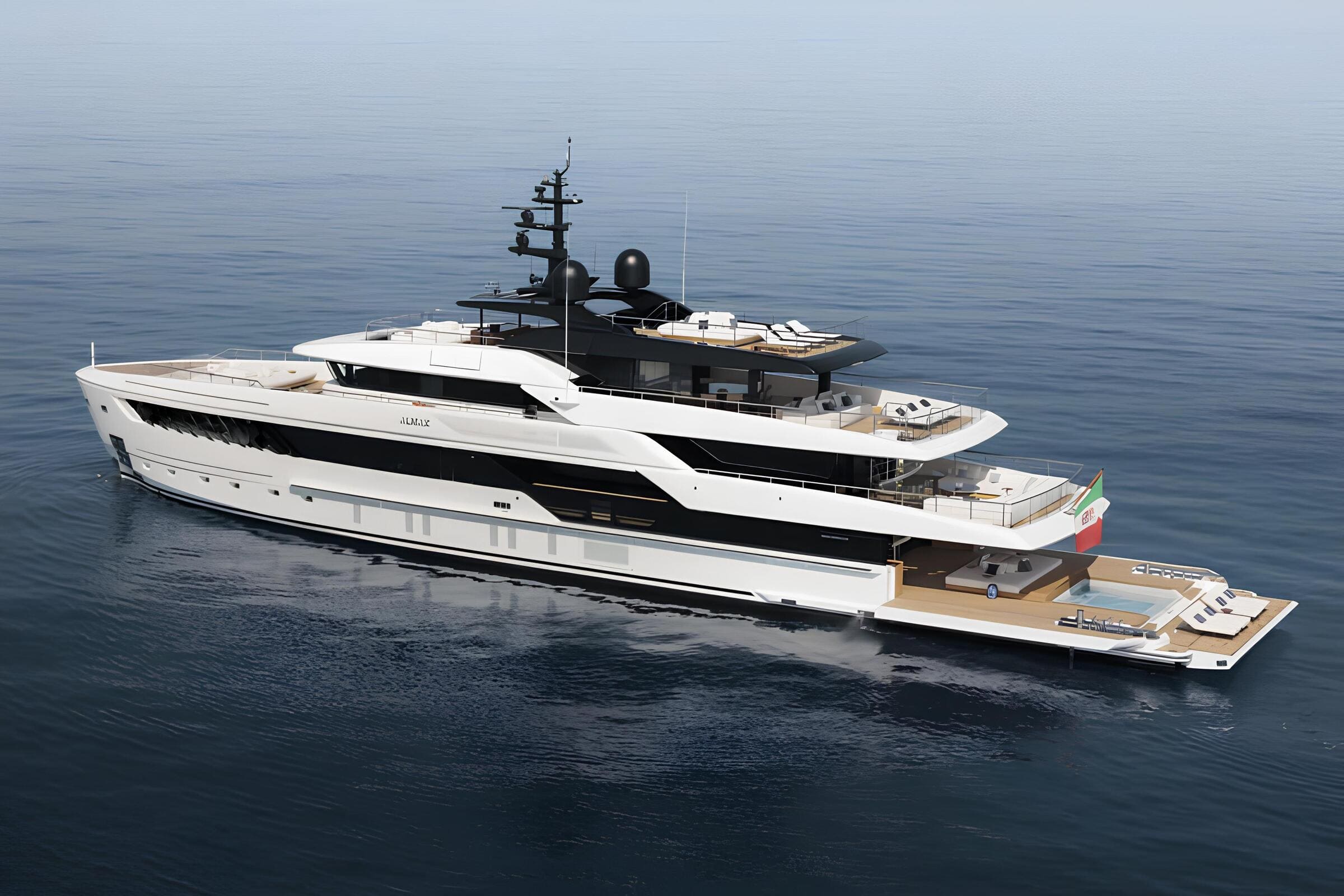 Экстерьер Sanlorenzo 50Steel 2024 MY ALMAX/Exterior Sanlorenzo 50Steel 2024 MY ALMAX