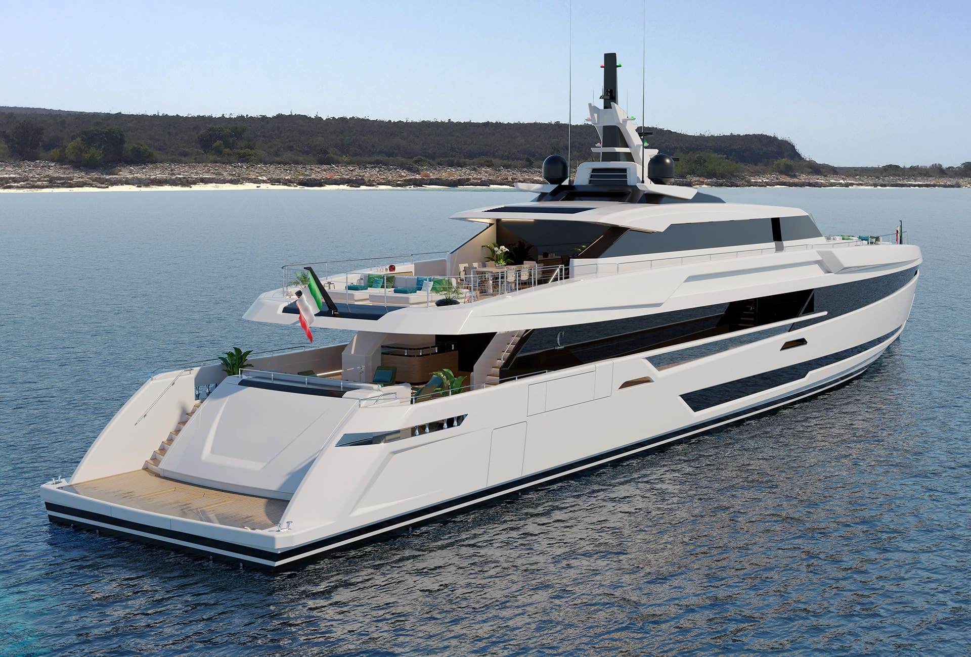 Экстерьер Columbus Yachts Sport 50M NEW/Exterior Columbus Yachts Sport 50M NEW