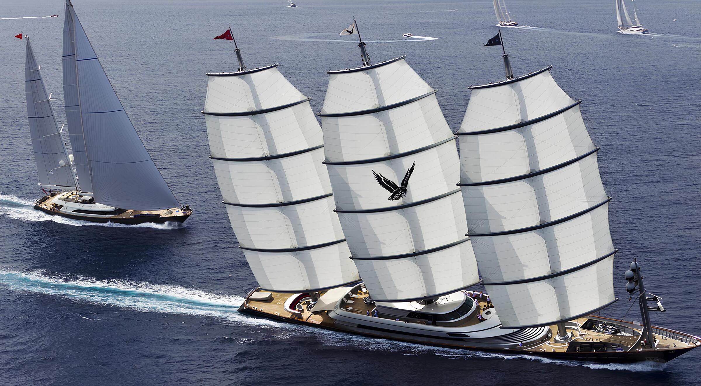 Экстерьер Perini Navi 2006 M/S MALTESE FALCON/Exterior Perini Navi 2006 M/S MALTESE FALCON