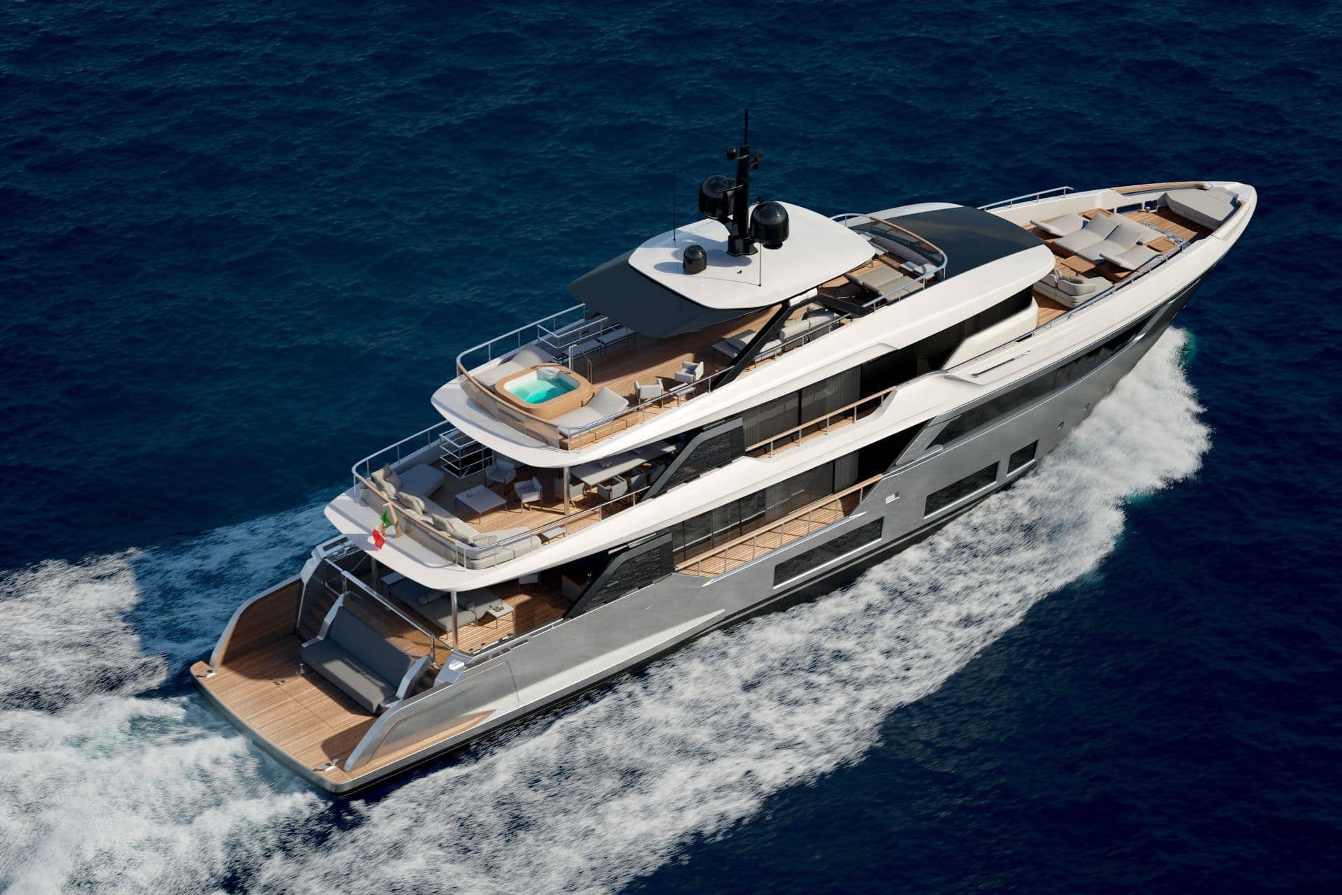 Экстерьер Custom Line Navetta 38 NEW/Exterior Custom Line Navetta 38 NEW