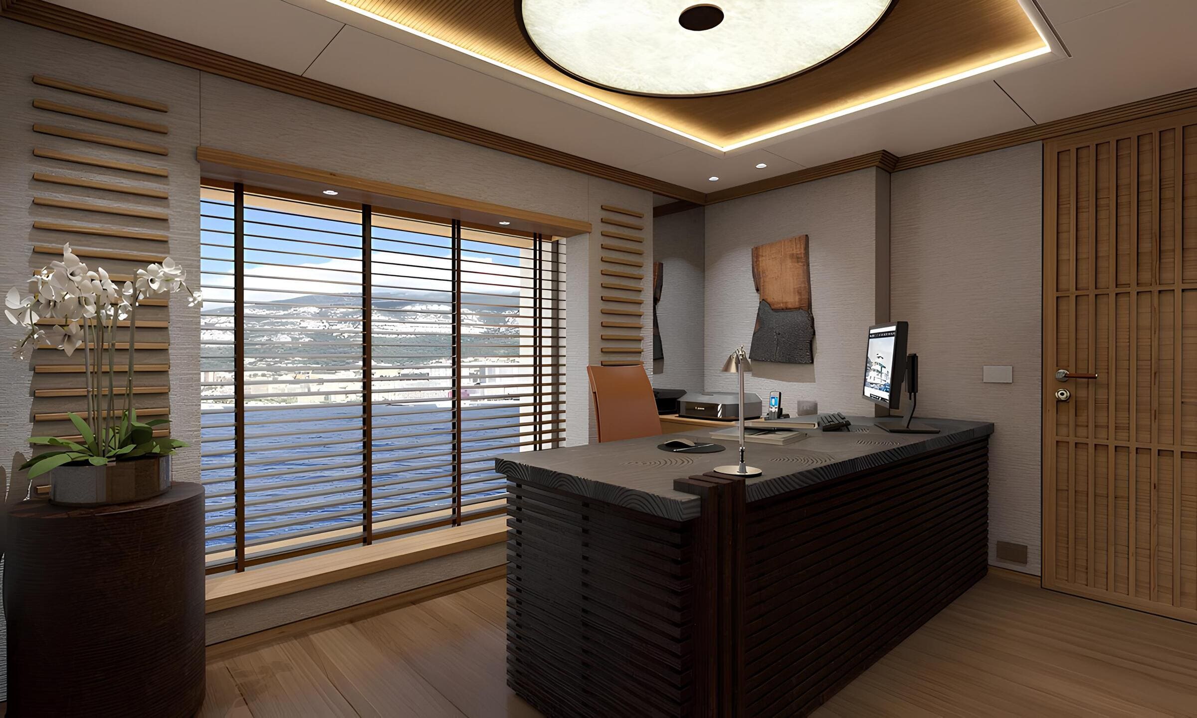 Кабинет в каюте владельца/Office in the master cabin