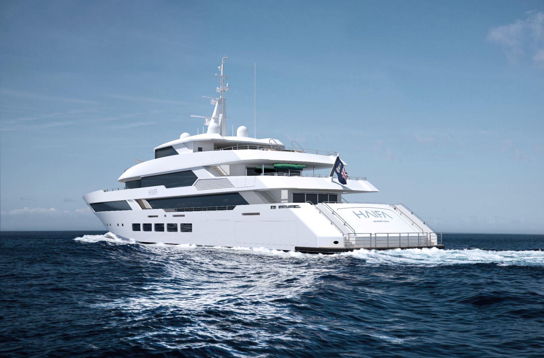 Экстерьер Aegean Yacht 66M Trideck/Exterior Aegean Yacht 66M Trideck