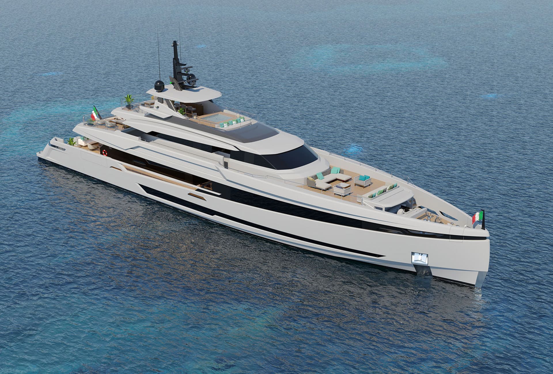 Экстерьер Columbus Yacht 50M Fly NEW/Exterior Columbus Yacht 50M Fly NEW