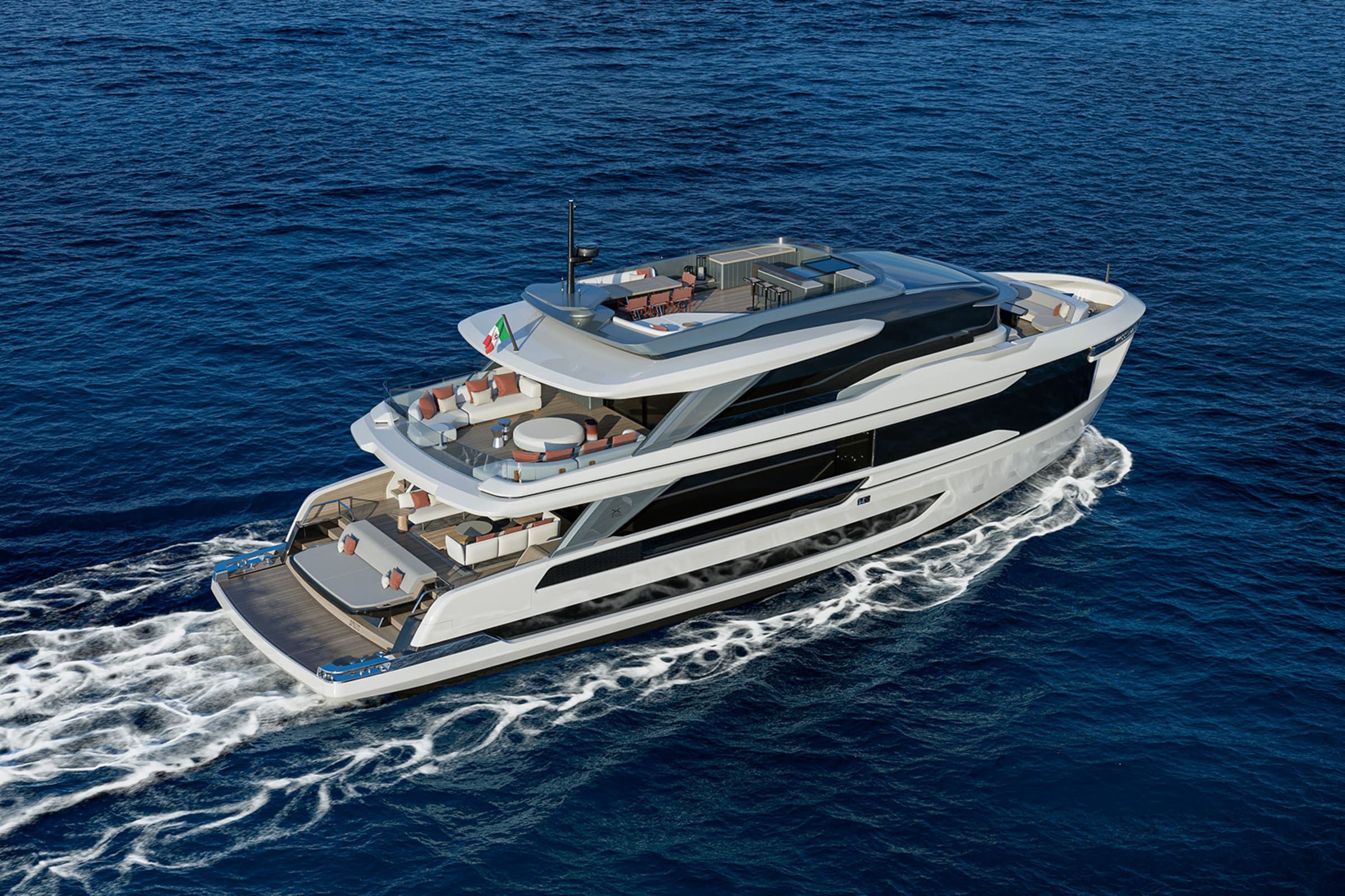 Экстерьер Extra Yachts X100 Triplex/Exterior Extra Yachts X100 Triplex