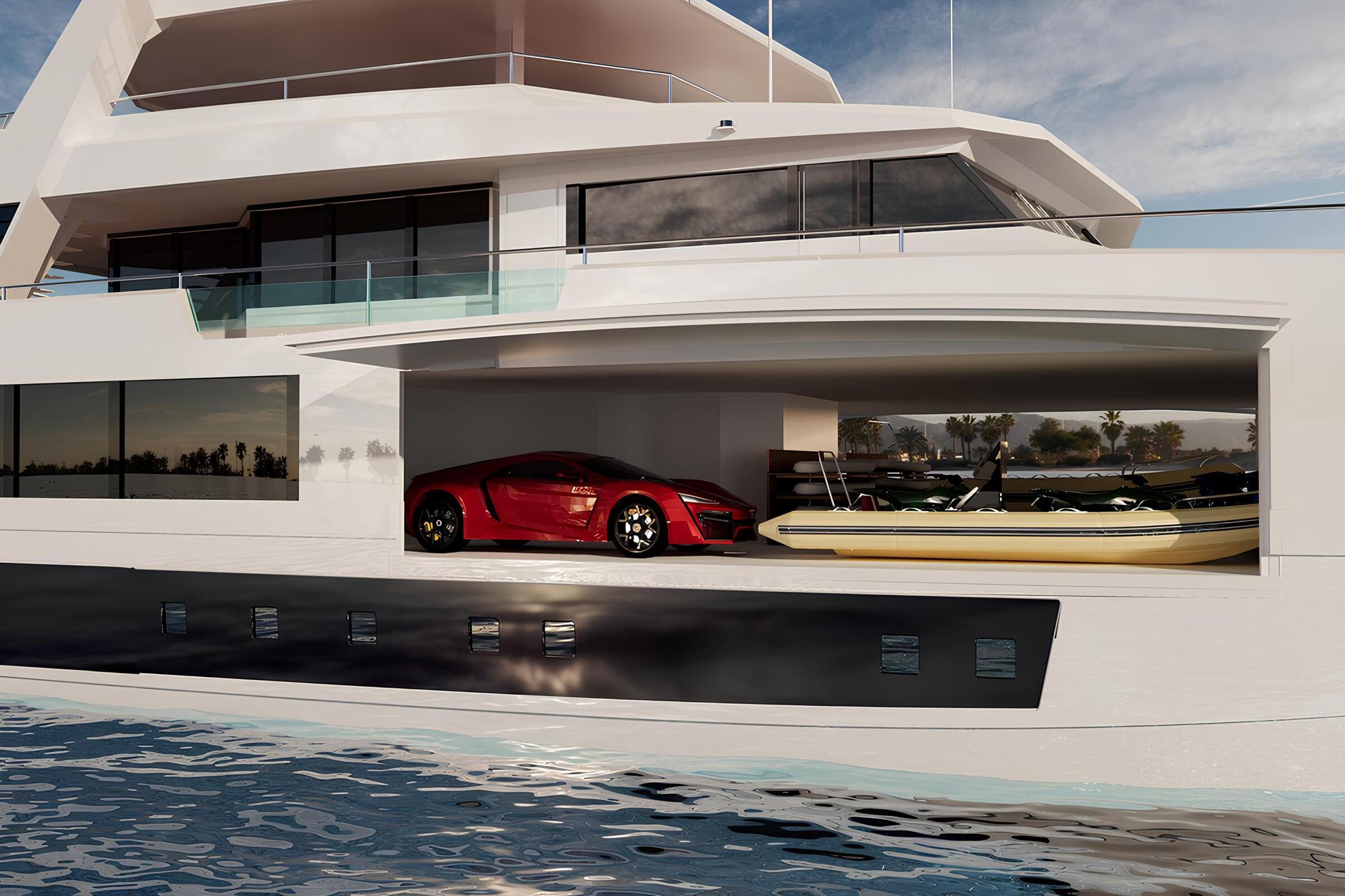 Экстерьер Ultimate Catamarans 150 Yacht Support 2027/Exterior Ultimate Catamarans 150 Yacht Support 2027