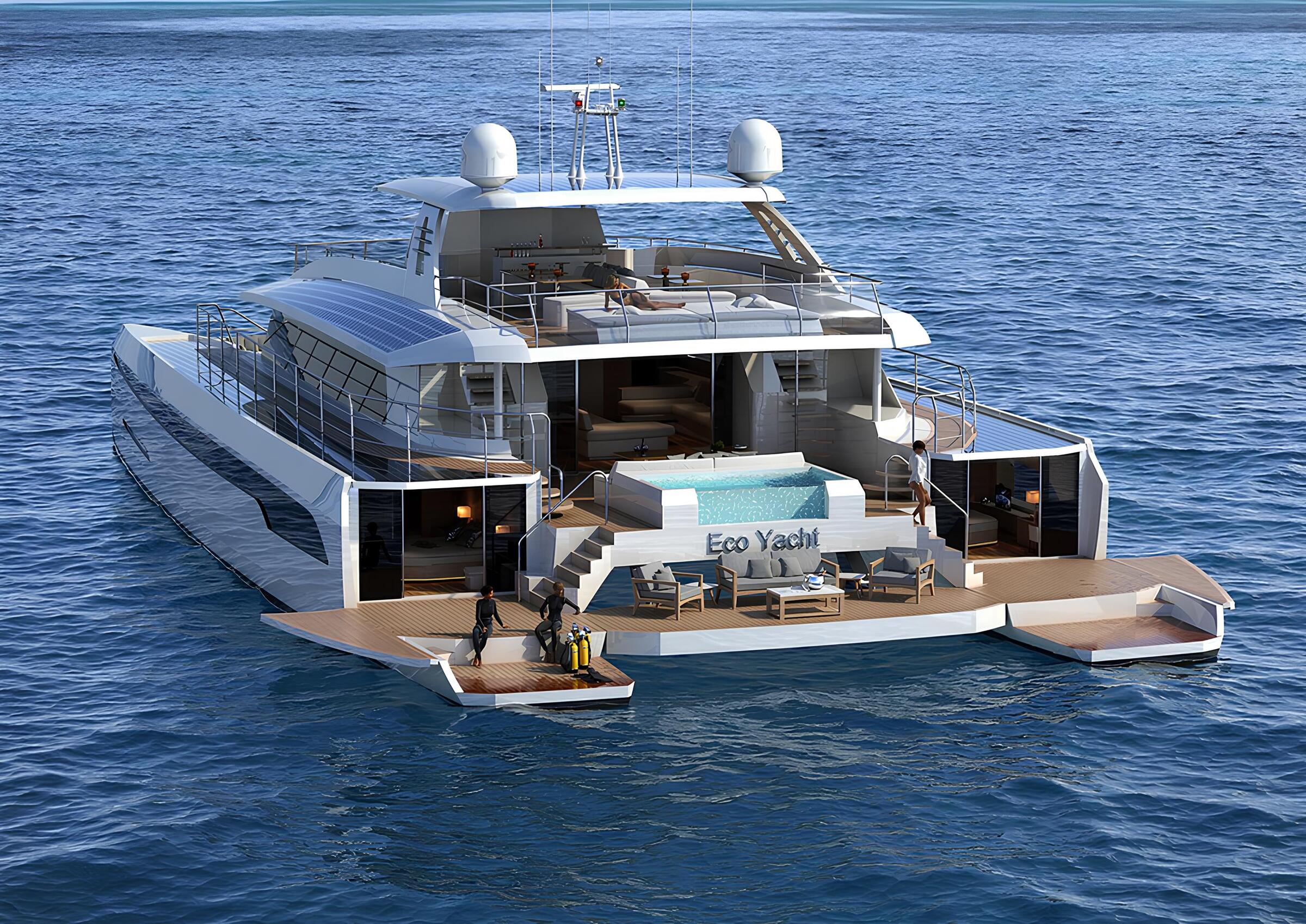 Экстерьер Wider Eco Yacht 112 Power 2027/Exterior Wider Eco Yacht 112 Power 2027