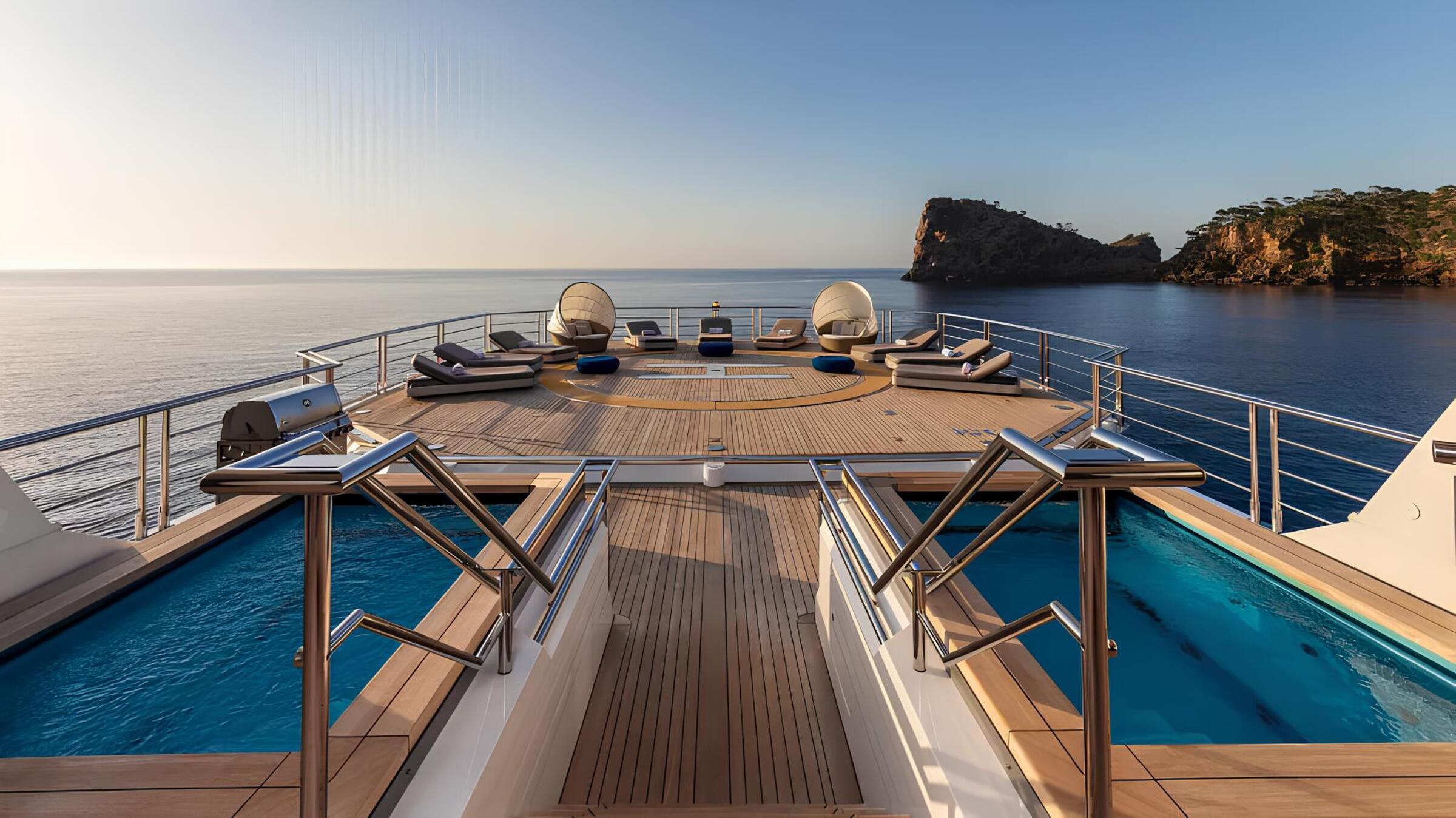 Бассейн на сандеке/Sundeck swimming pool