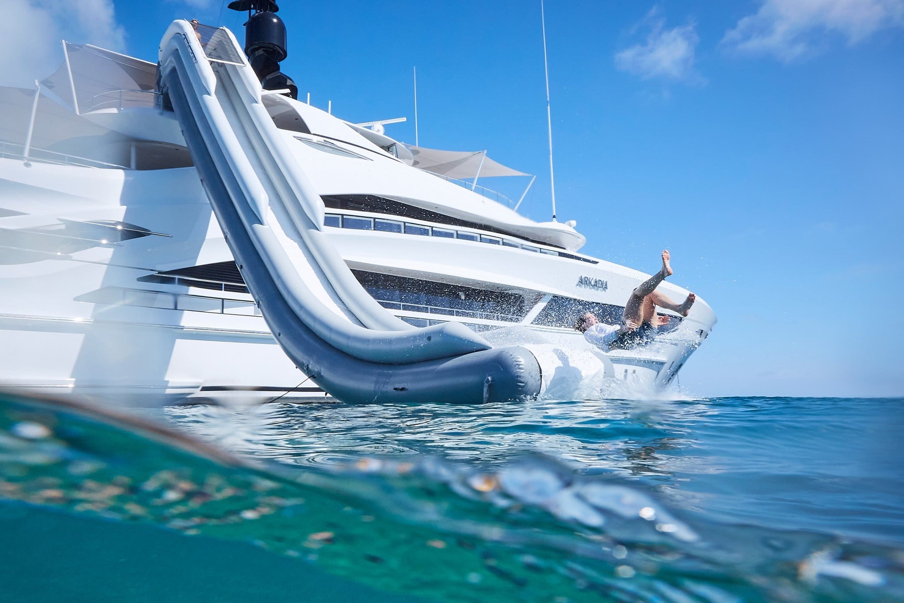 Водная горка/Water slide