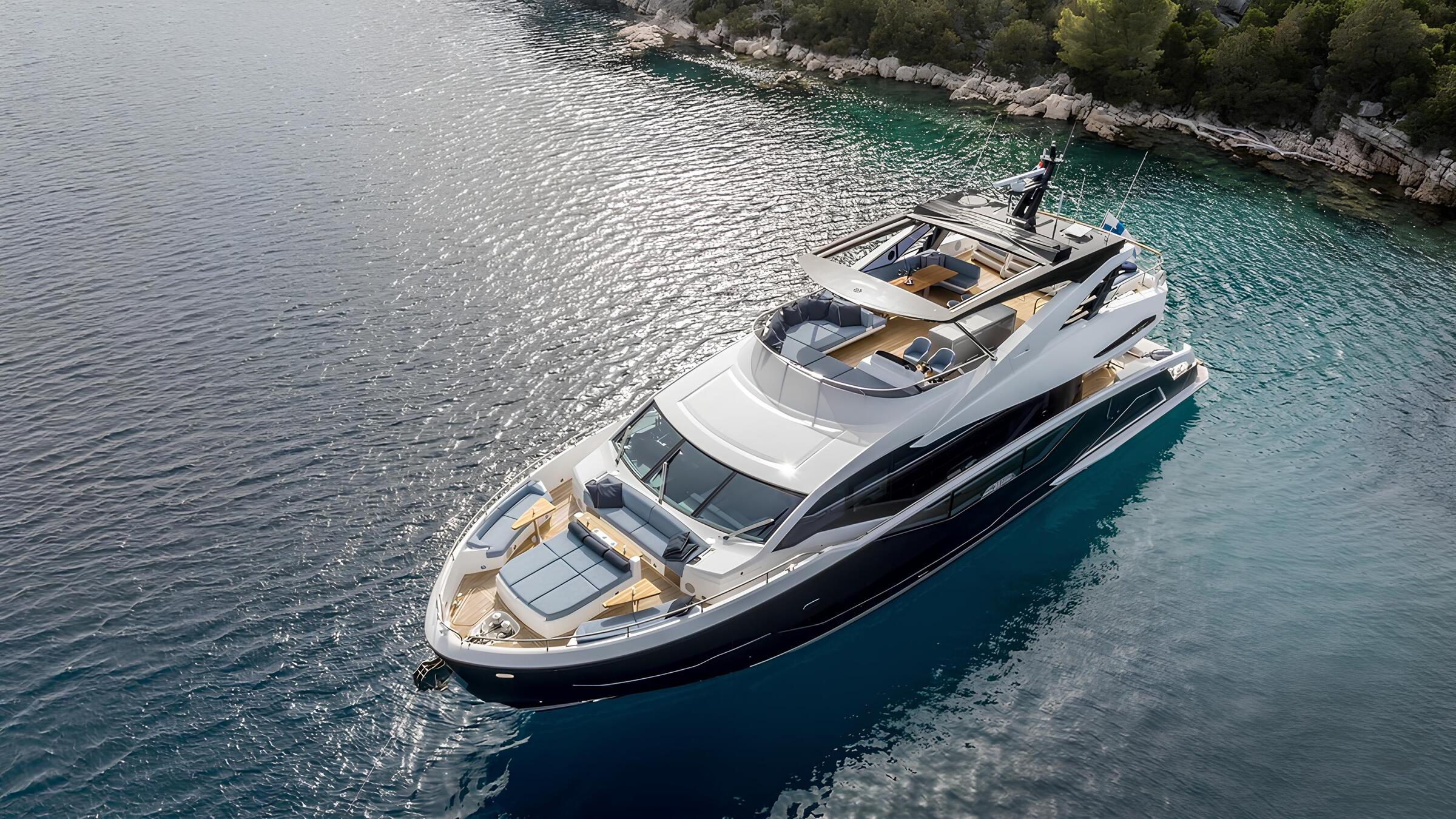 Экстерьер Sunseeker Ocean 90 2023 MY EXIT/Exterior Sunseeker Ocean 90 2023 MY EXIT