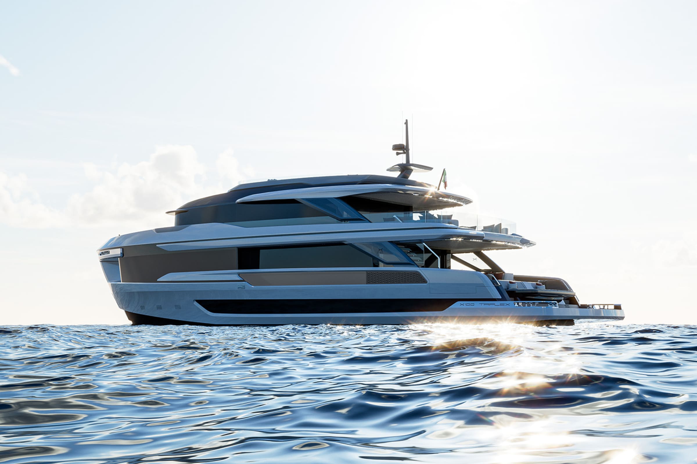 Экстерьер Extra Yachts X100 Triplex/Exterior Extra Yachts X100 Triplex